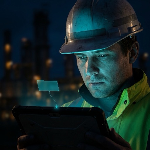 Worker using TACIT knowledge to support an operational decision